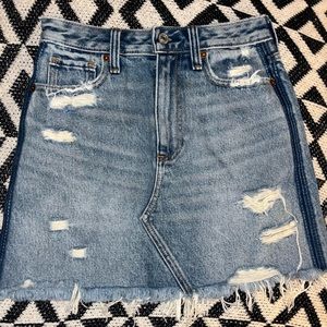 Abercrombie & Fitch Zoe natural rise vintage, A-line denim skirt